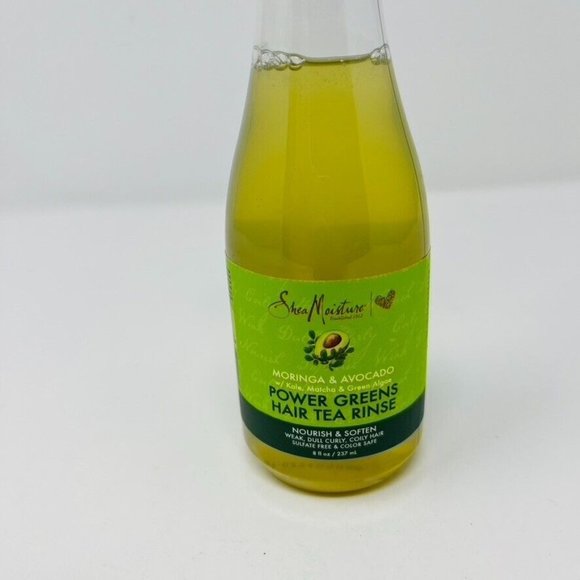 2X Shea Moisture Moringa & Avocado Power Greens Hair Tea Rinse 8 fl oz Each - Picture 3 of 6